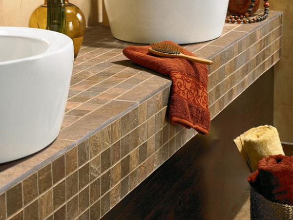 Tile Countertops for Bathrooms and Kitchens